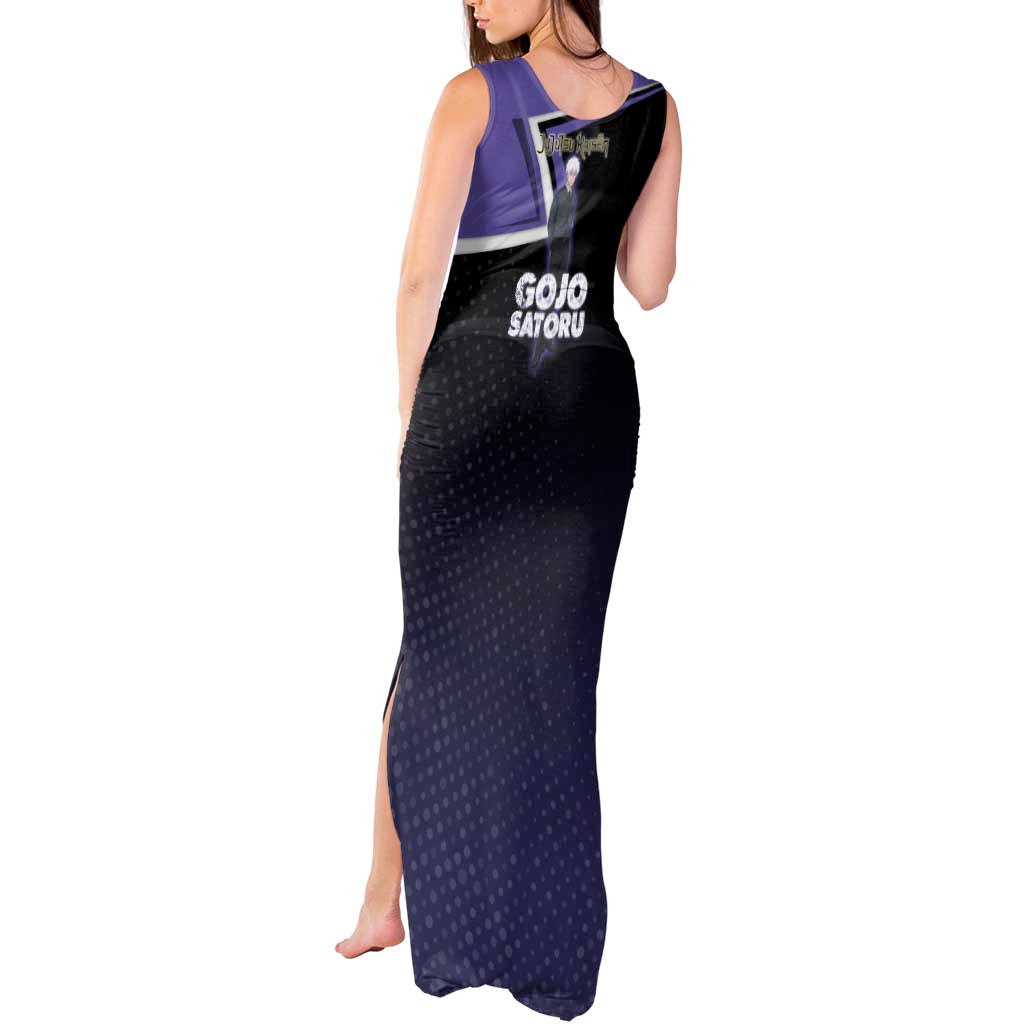 Gojo Satoru Tank Maxi Dress Bold Anime Poster Style