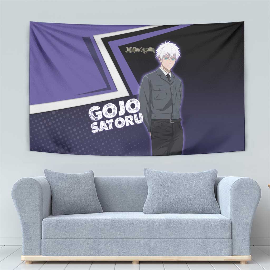 Gojo Satoru Tapestry Bold Anime Poster Style