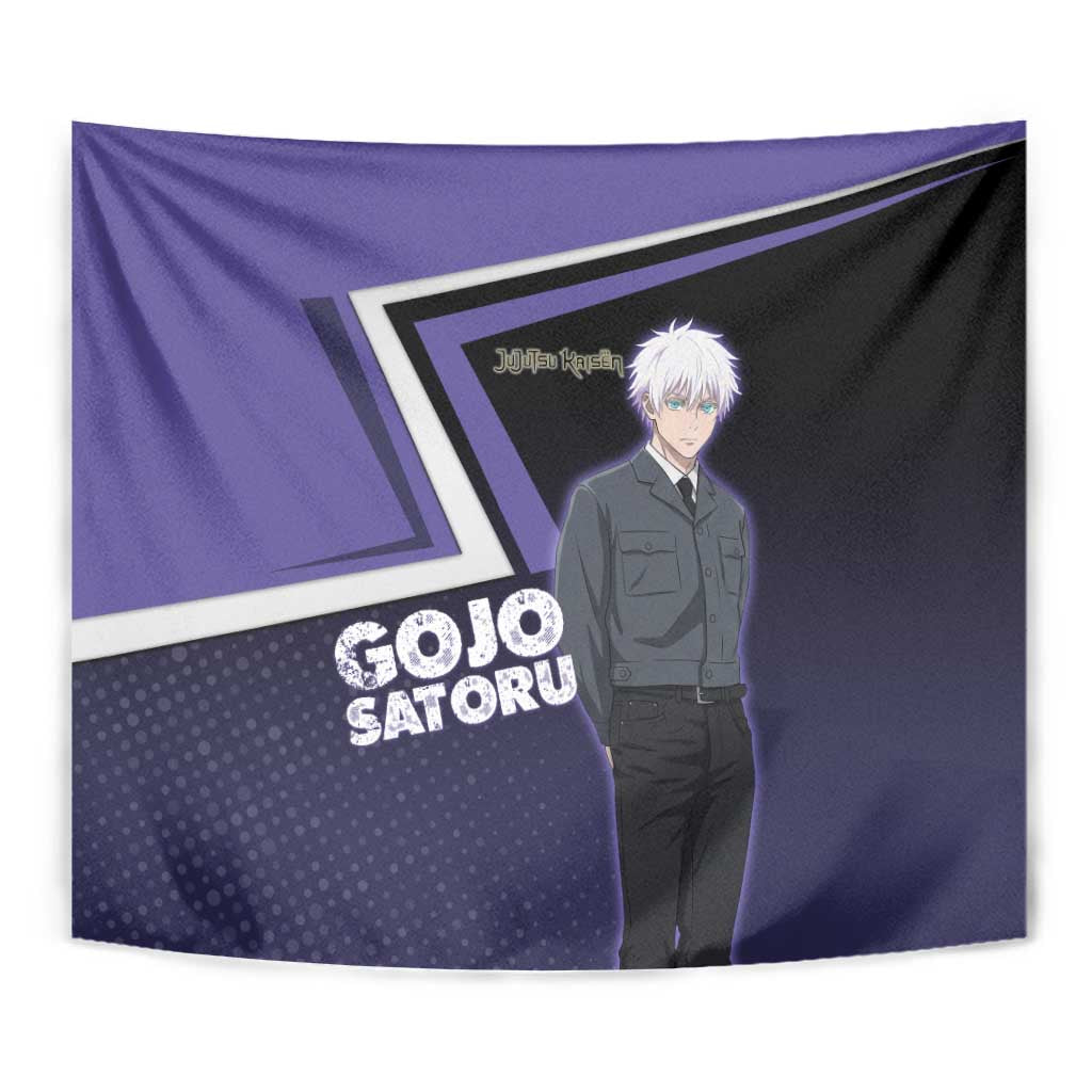 Gojo Satoru Tapestry Bold Anime Poster Style