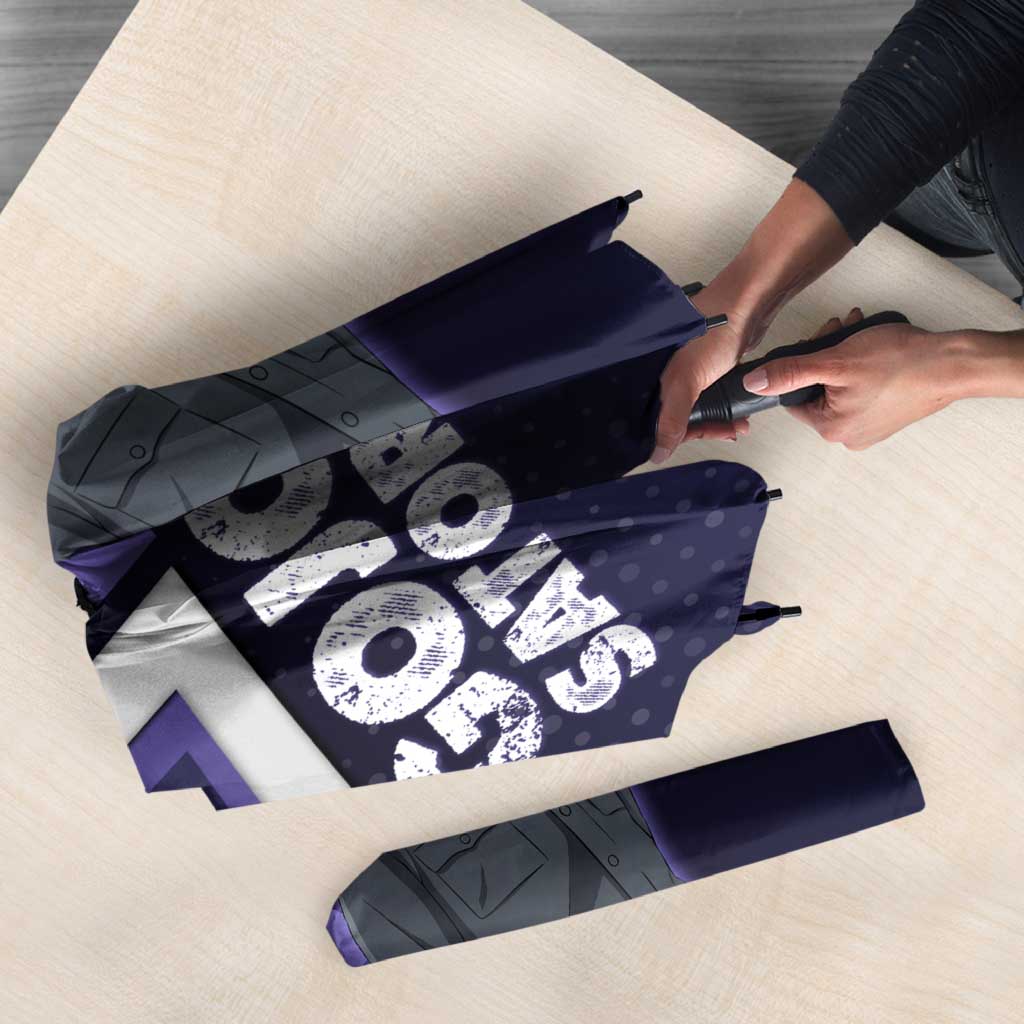 Gojo Satoru Umbrella Bold Anime Poster Style