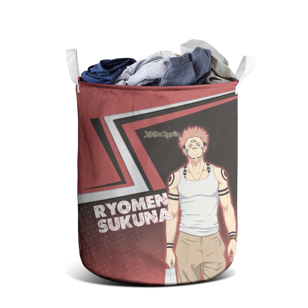 Ryomen Sukuna Laundry Basket Grunge Anime Poster Style