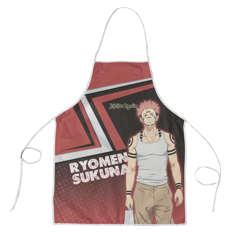 Ryomen Sukuna Apron Grunge Anime Poster Style