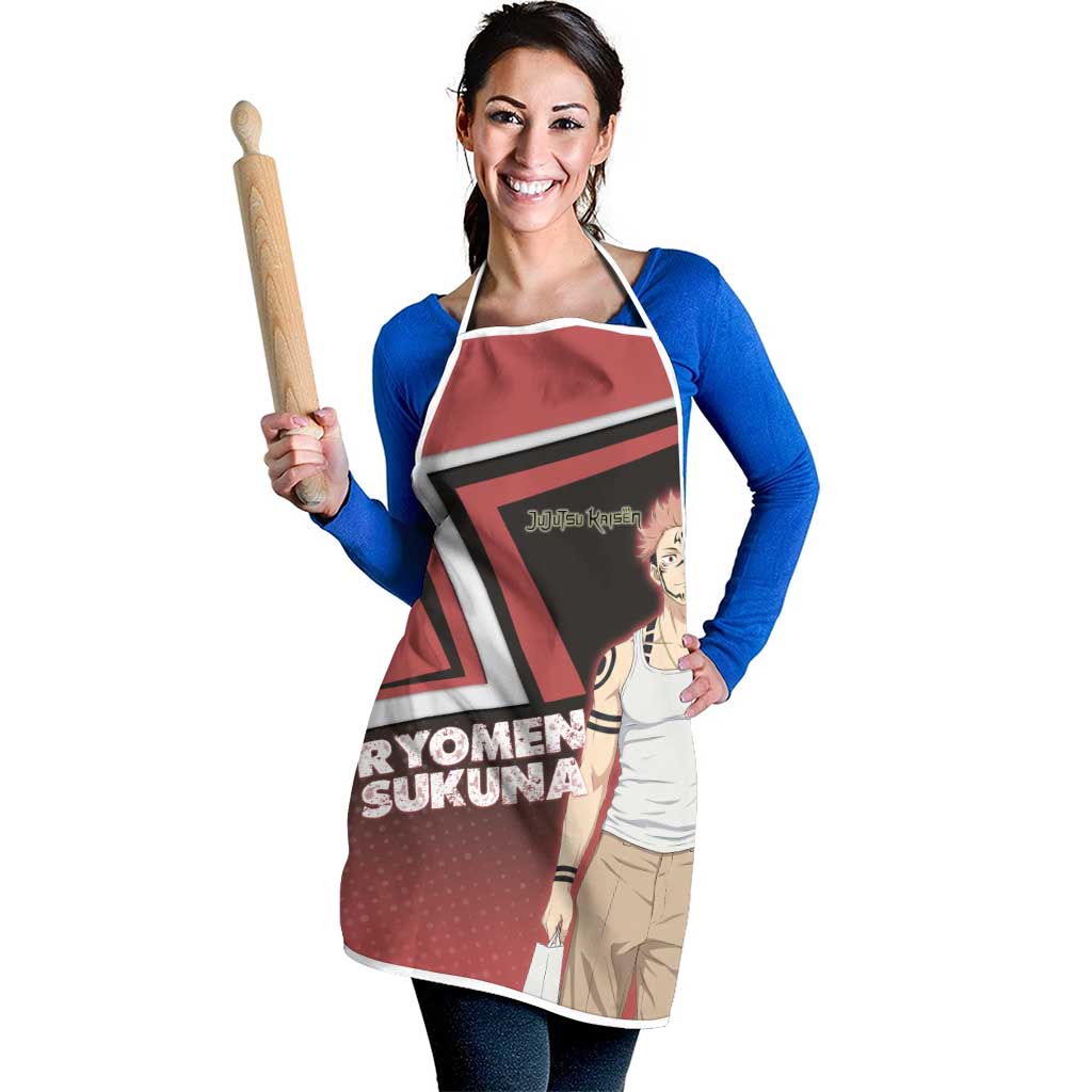 Ryomen Sukuna Apron Grunge Anime Poster Style