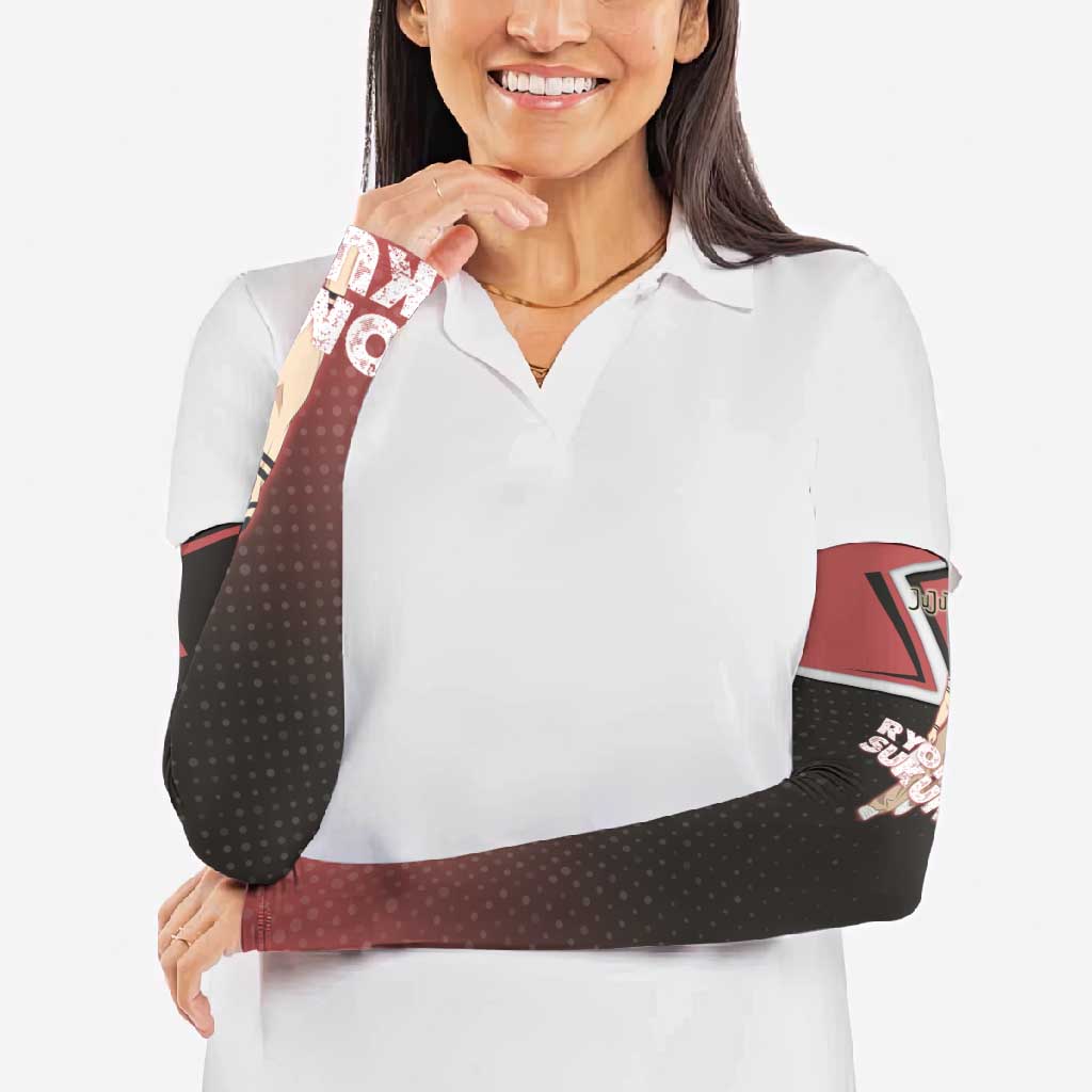 Ryomen Sukuna Arm Sleeves Grunge Anime Poster Style