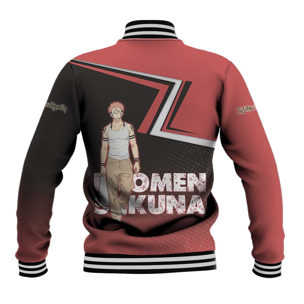 Ryomen Sukuna Baseball Jacket Grunge Anime Poster Style