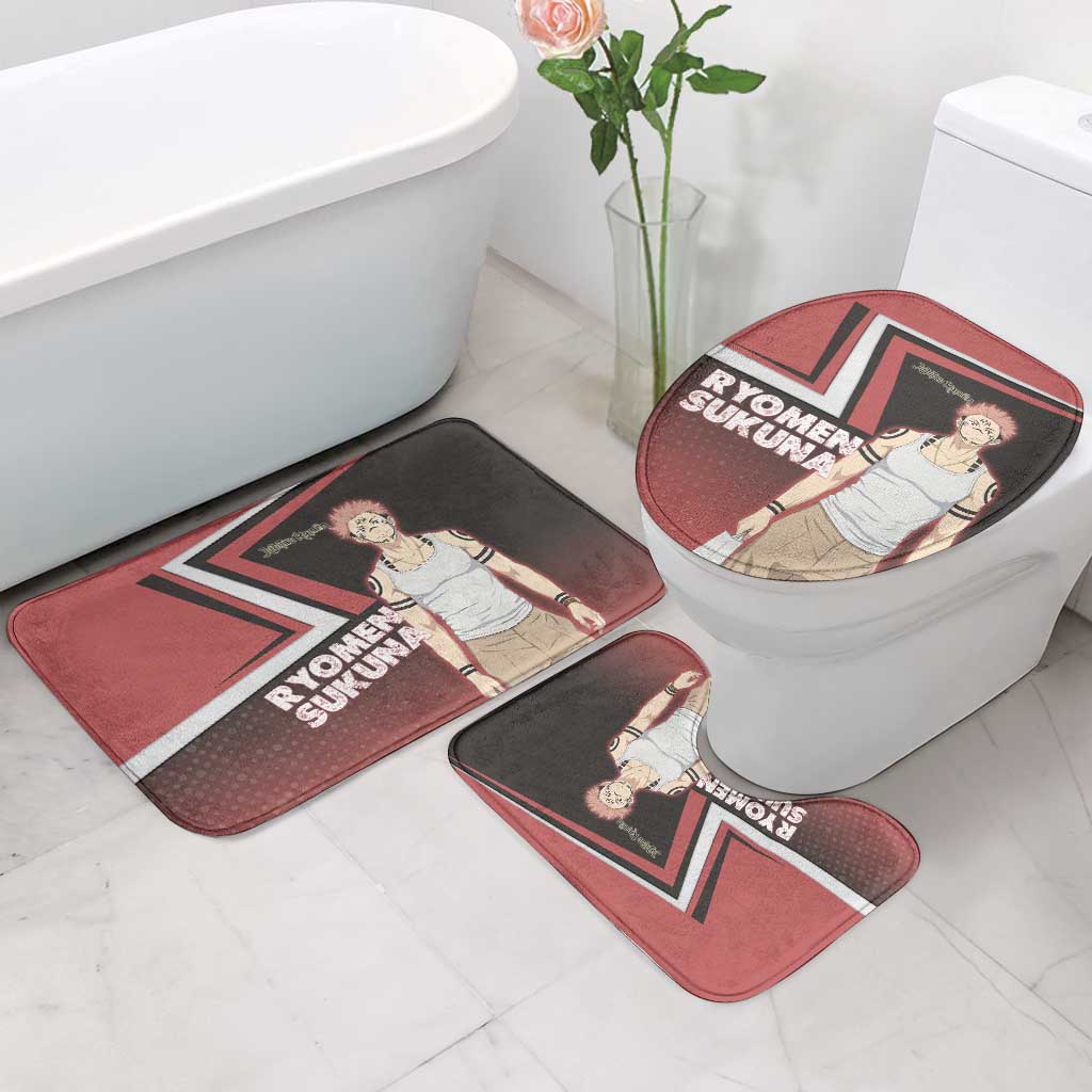 Ryomen Sukuna Bathroom Set Grunge Anime Poster Style