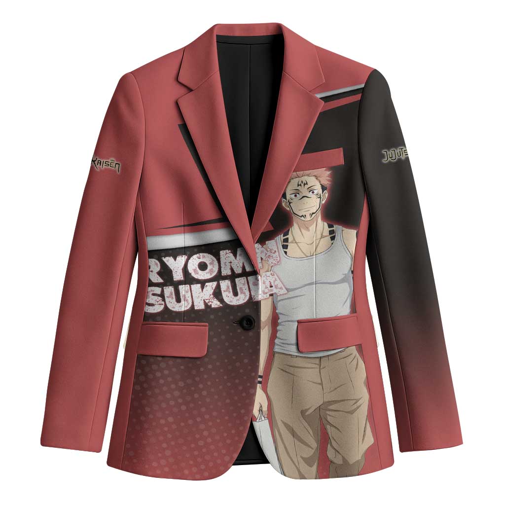 Ryomen Sukuna Blazer Grunge Anime Poster Style