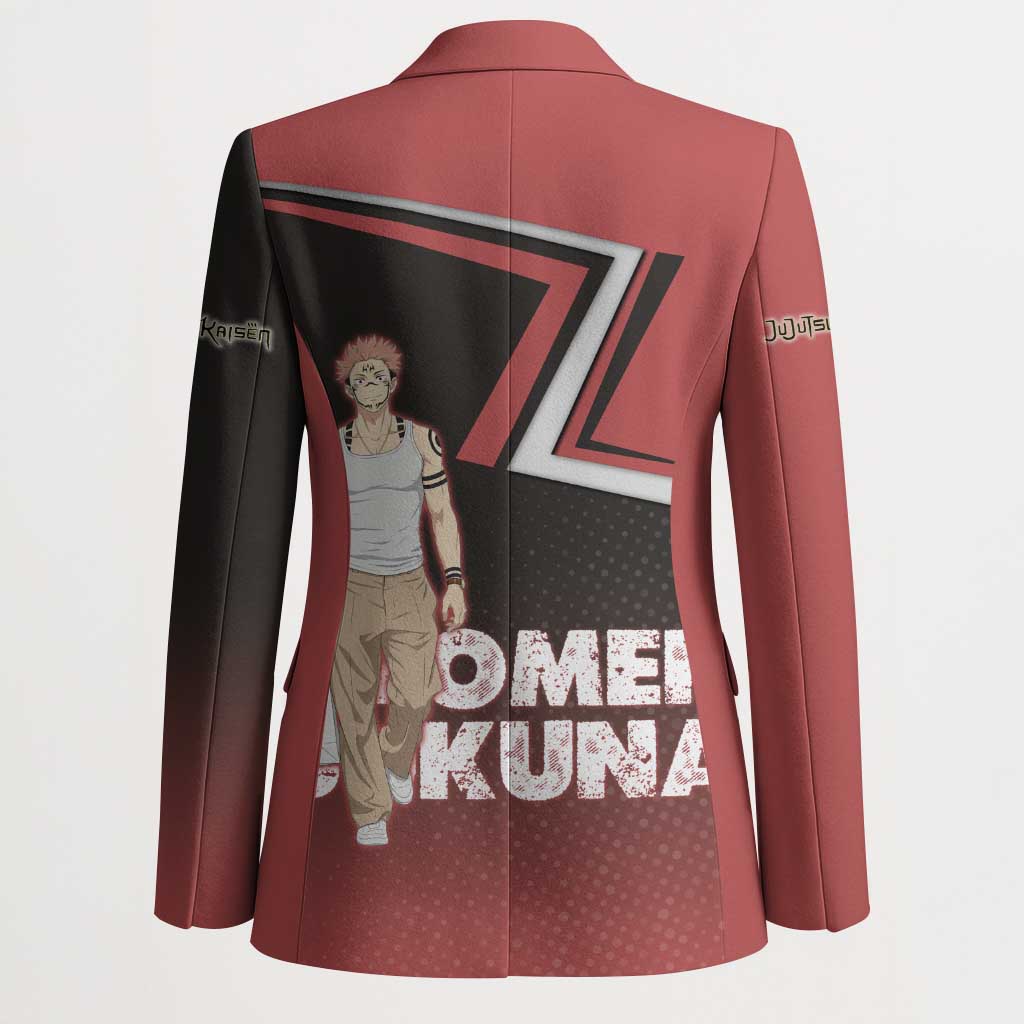 Ryomen Sukuna Blazer Grunge Anime Poster Style