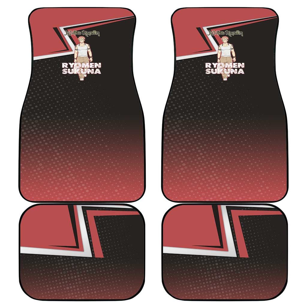 Ryomen Sukuna Car Mats Grunge Anime Poster Style