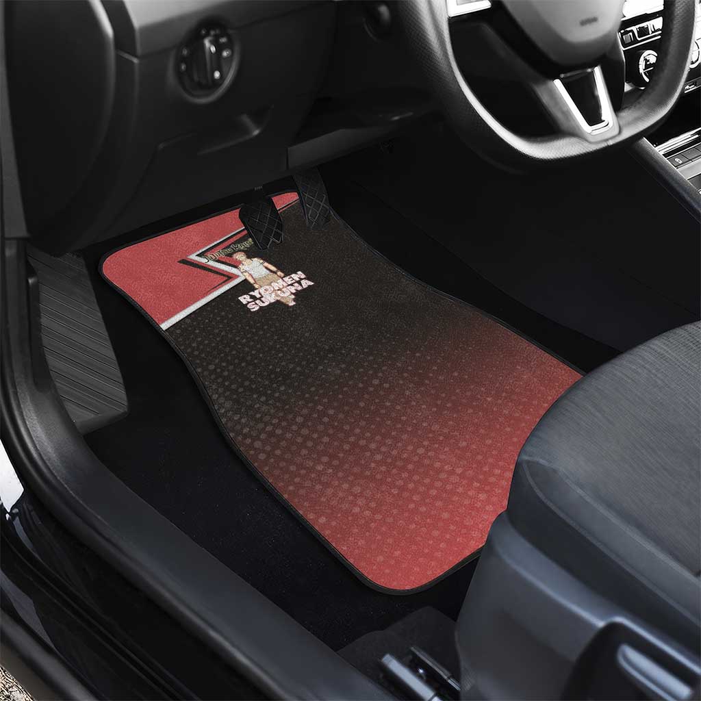 Ryomen Sukuna Car Mats Grunge Anime Poster Style