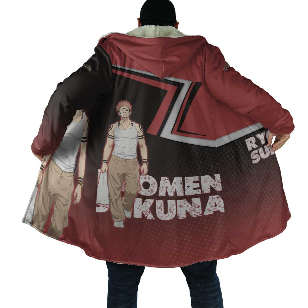 Ryomen Sukuna Cloak Grunge Anime Poster Style