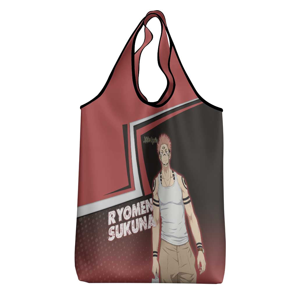 Ryomen Sukuna Grocery Bag Grunge Anime Poster Style