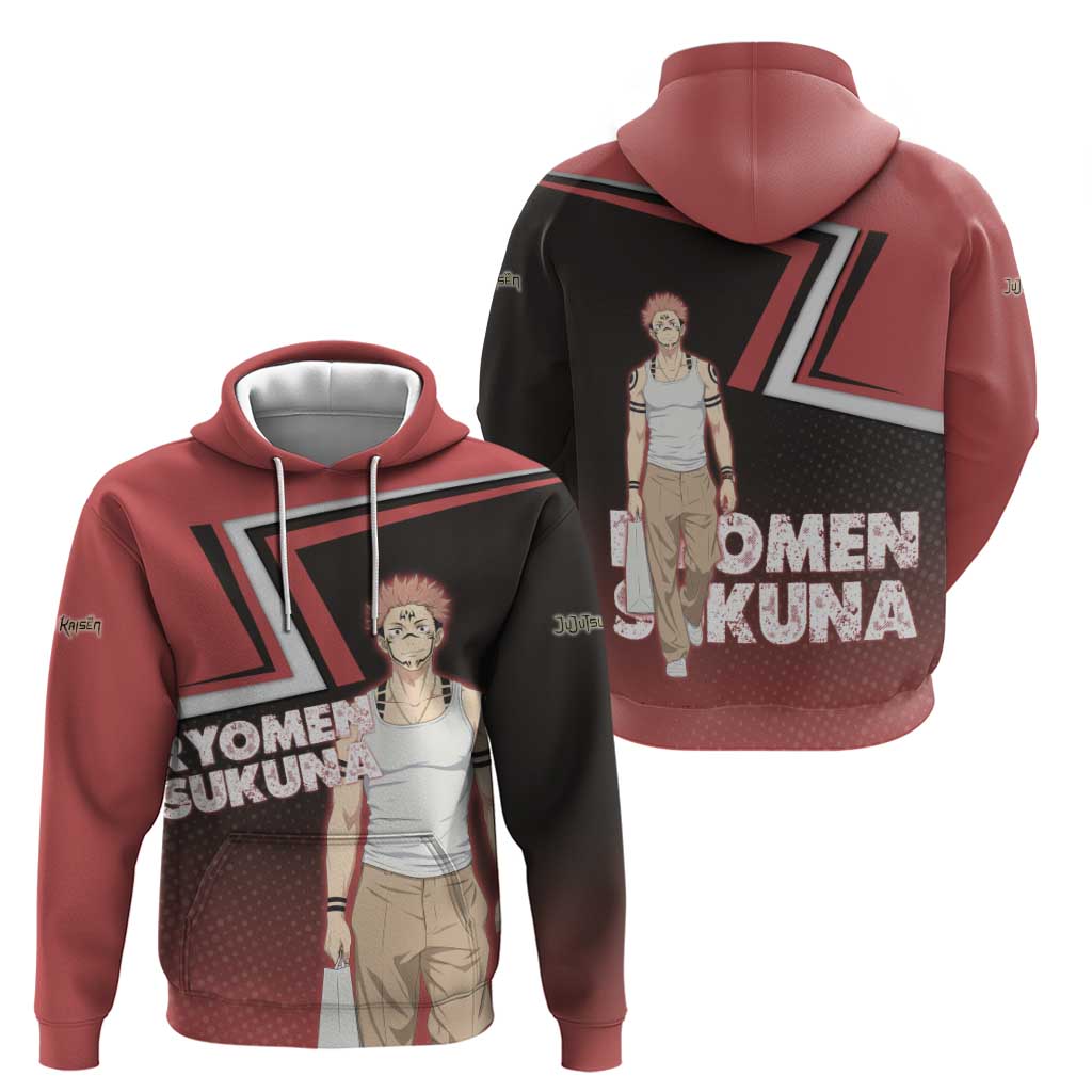 Ryomen Sukuna Hoodie Grunge Anime Poster Style