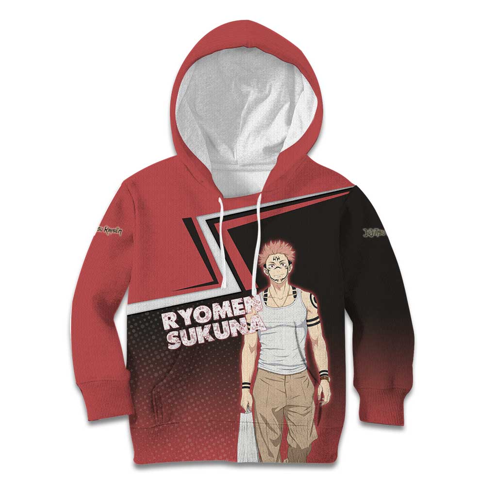 Ryomen Sukuna Kid Hoodie Grunge Anime Poster Style