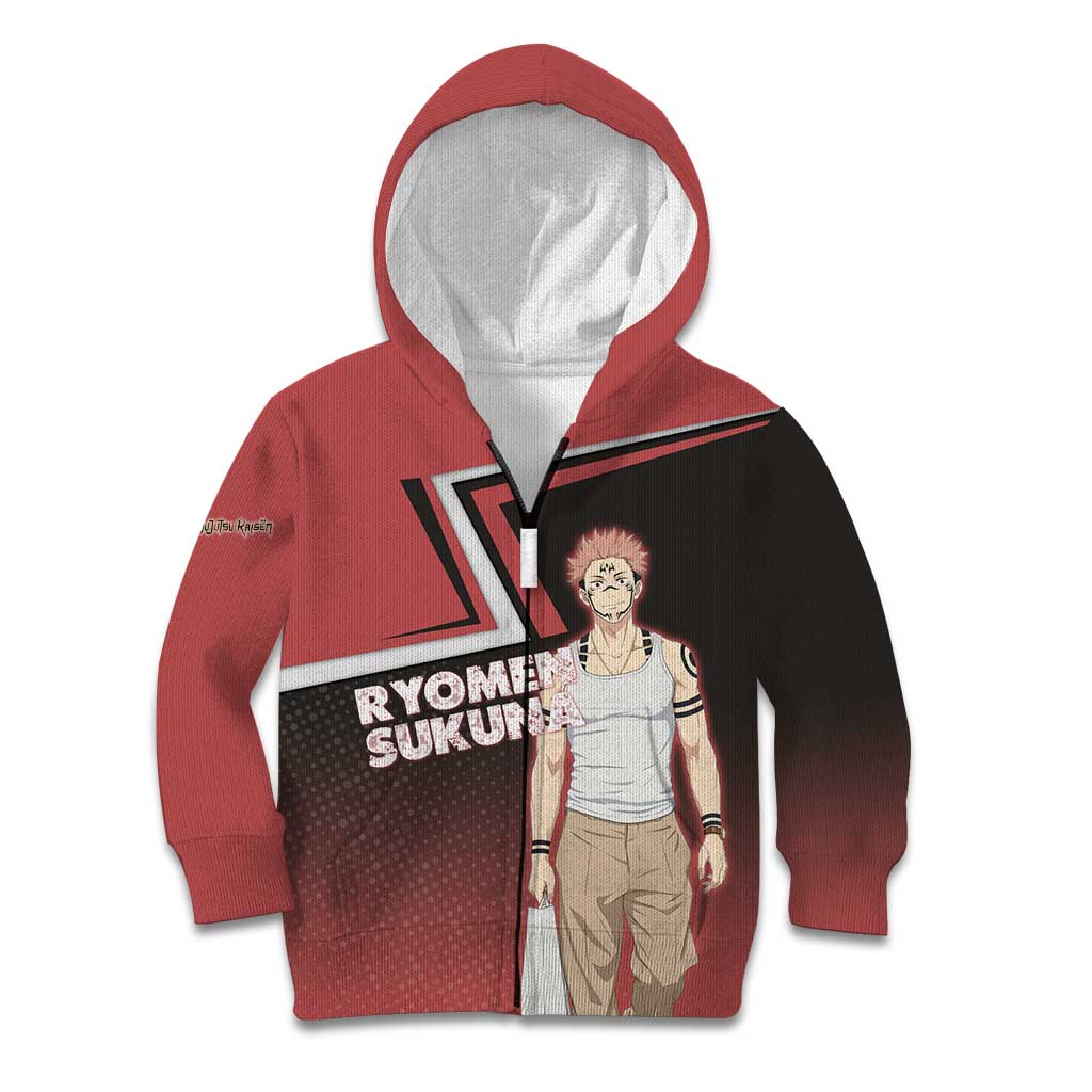 Ryomen Sukuna Kid Hoodie Grunge Anime Poster Style