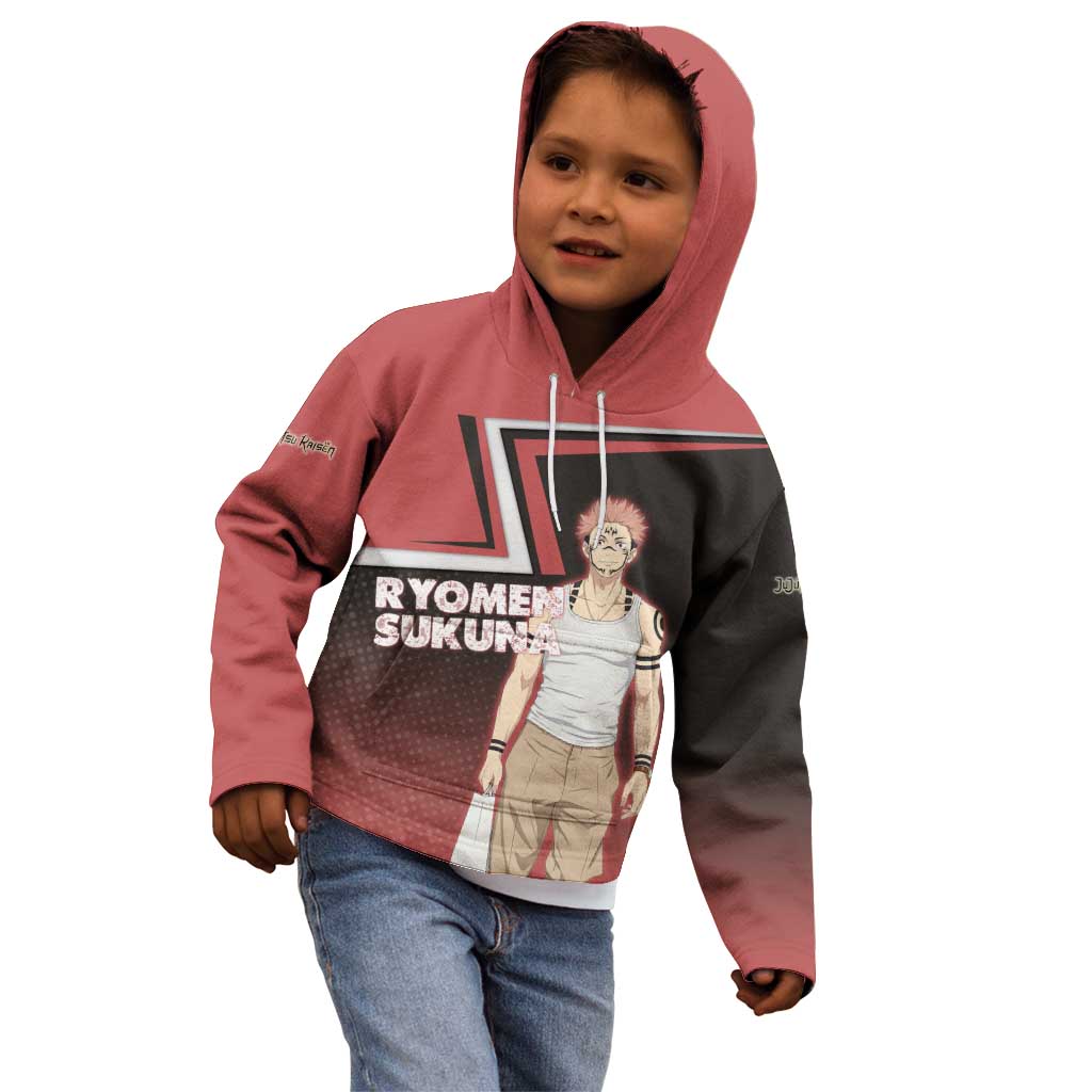 Ryomen Sukuna Kid Hoodie Grunge Anime Poster Style