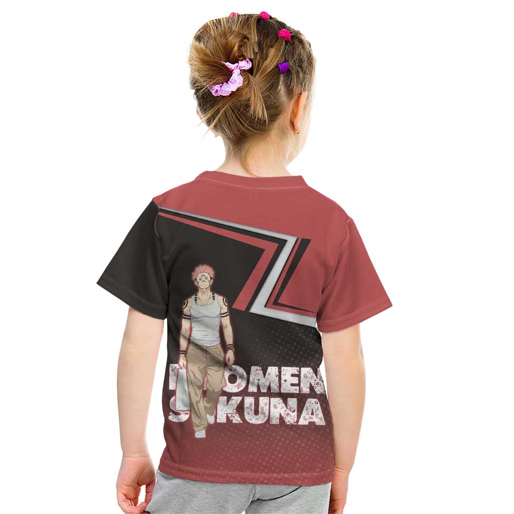 Ryomen Sukuna Kid T Shirt Grunge Anime Poster Style