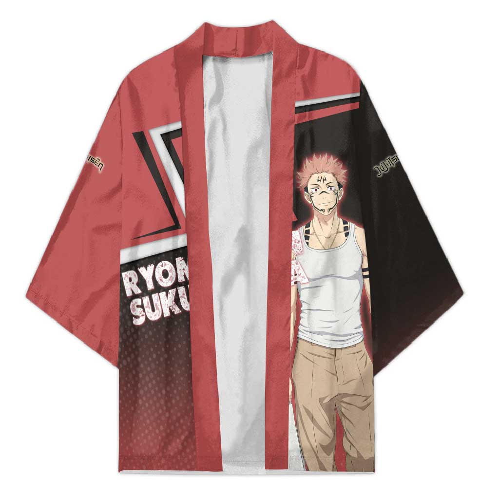 Ryomen Sukuna Kimono Grunge Anime Poster Style