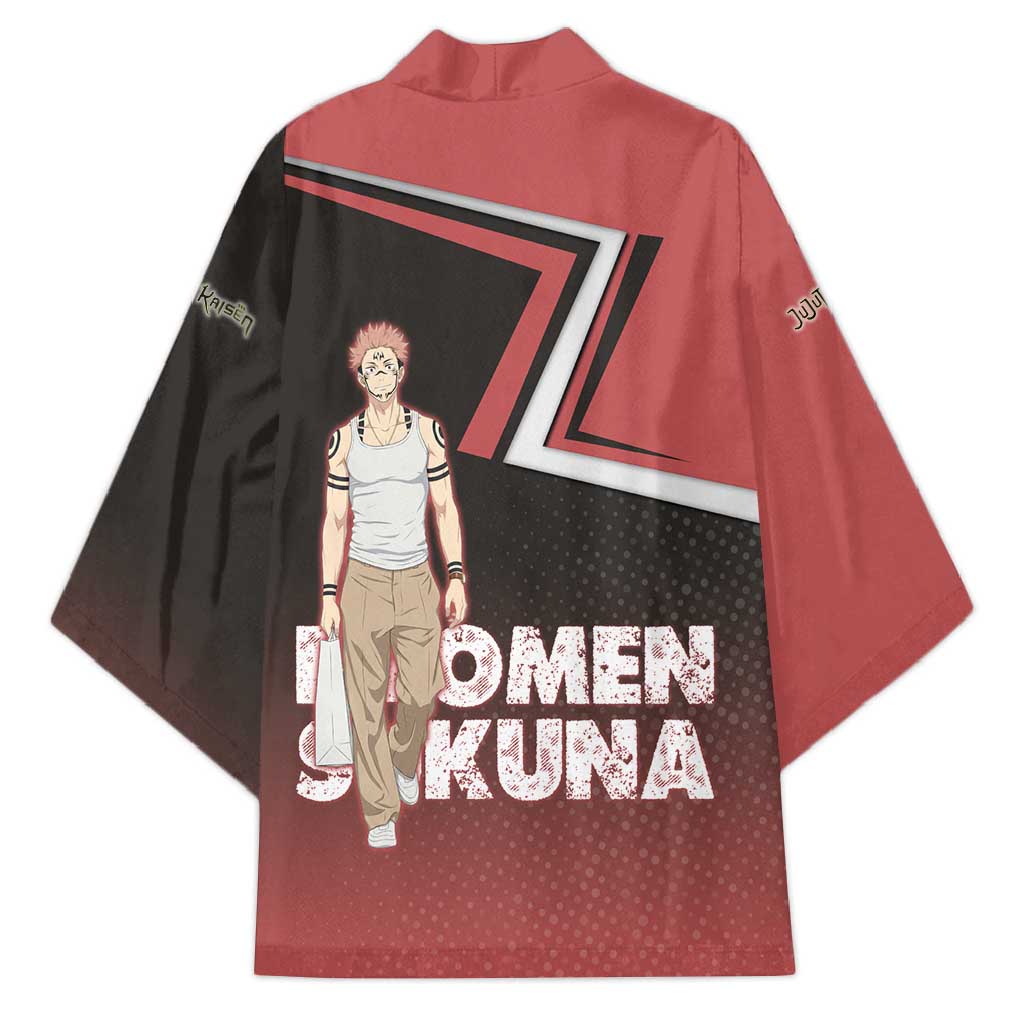 Ryomen Sukuna Kimono Grunge Anime Poster Style