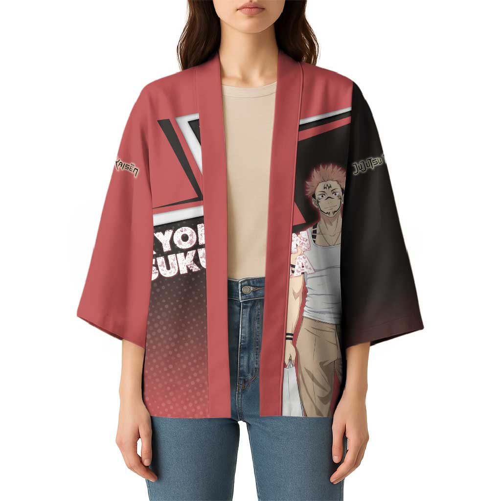 Ryomen Sukuna Kimono Grunge Anime Poster Style