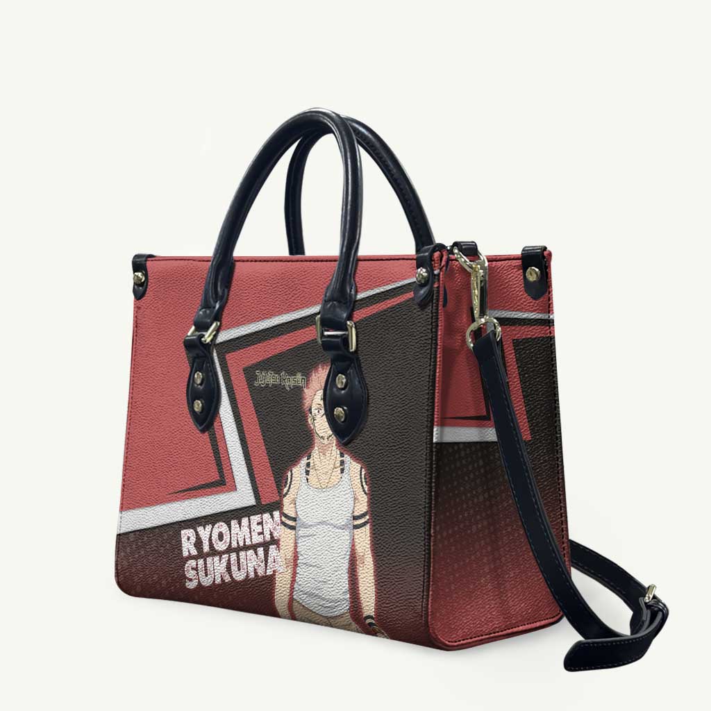 Ryomen Sukuna Leather Bag Grunge Anime Poster Style