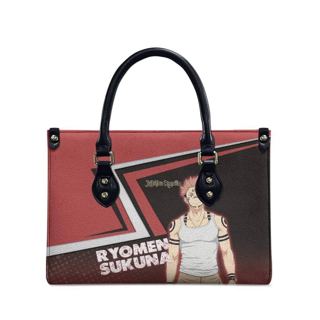 Ryomen Sukuna Leather Bag Grunge Anime Poster Style