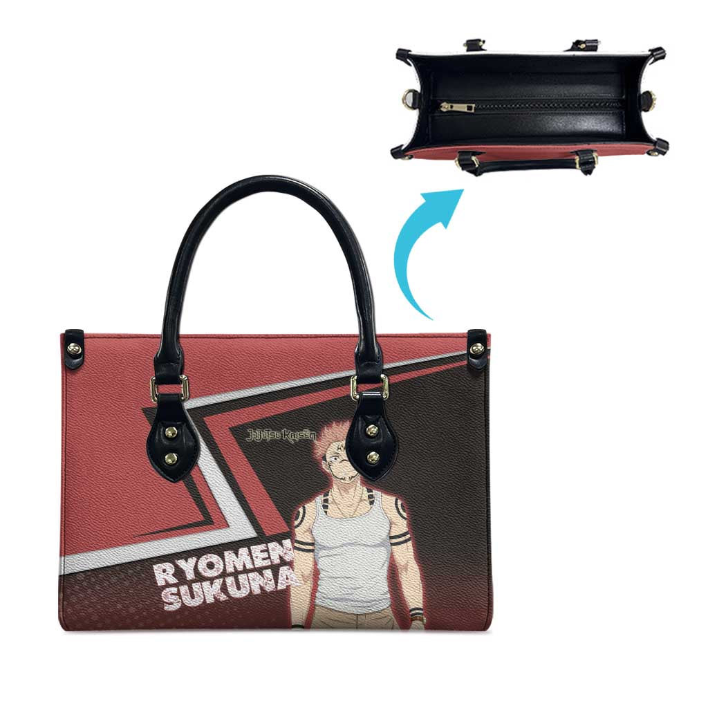 Ryomen Sukuna Leather Bag Grunge Anime Poster Style