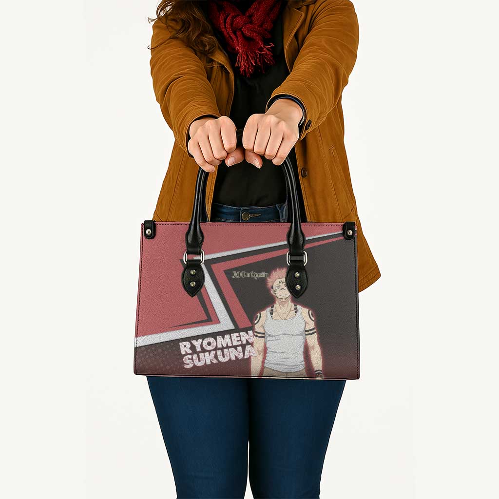 Ryomen Sukuna Leather Bag Grunge Anime Poster Style
