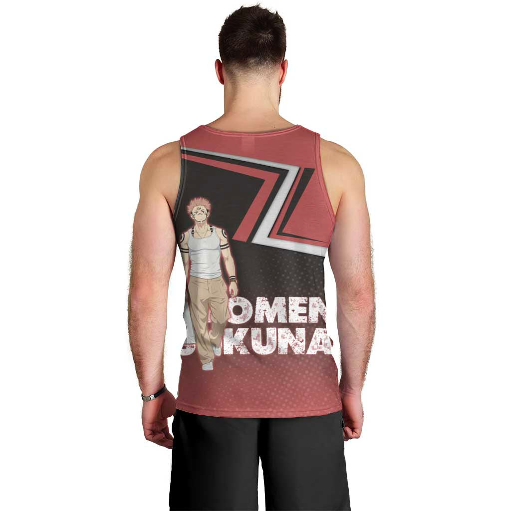 Ryomen Sukuna Men Tank Top Grunge Anime Poster Style