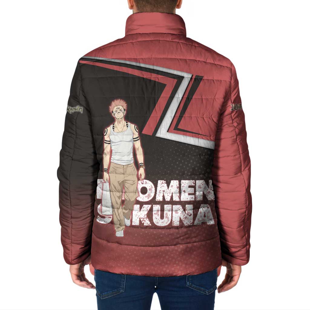 Ryomen Sukuna Padded Jacket Grunge Anime Poster Style