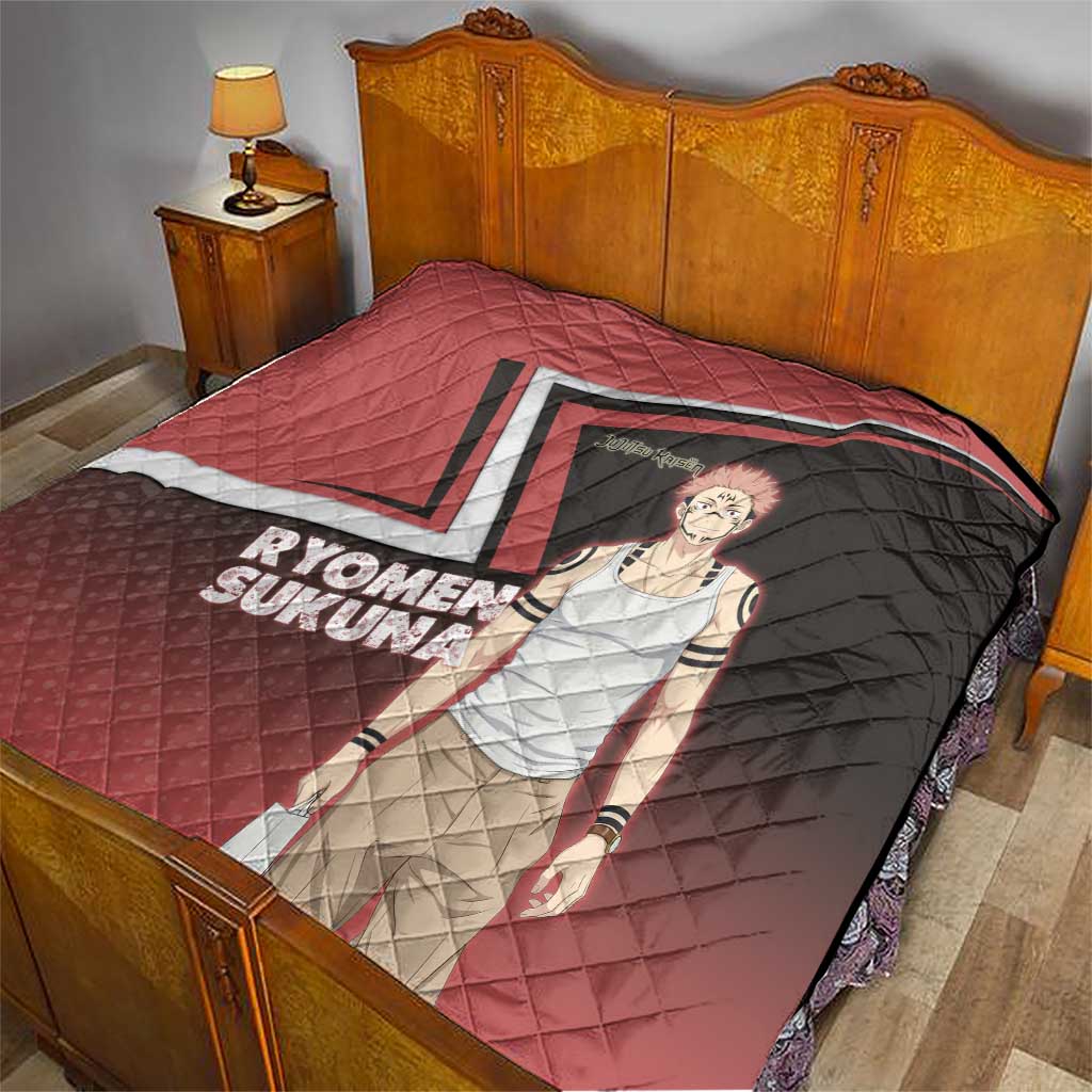 Ryomen Sukuna Quilt Grunge Anime Poster Style