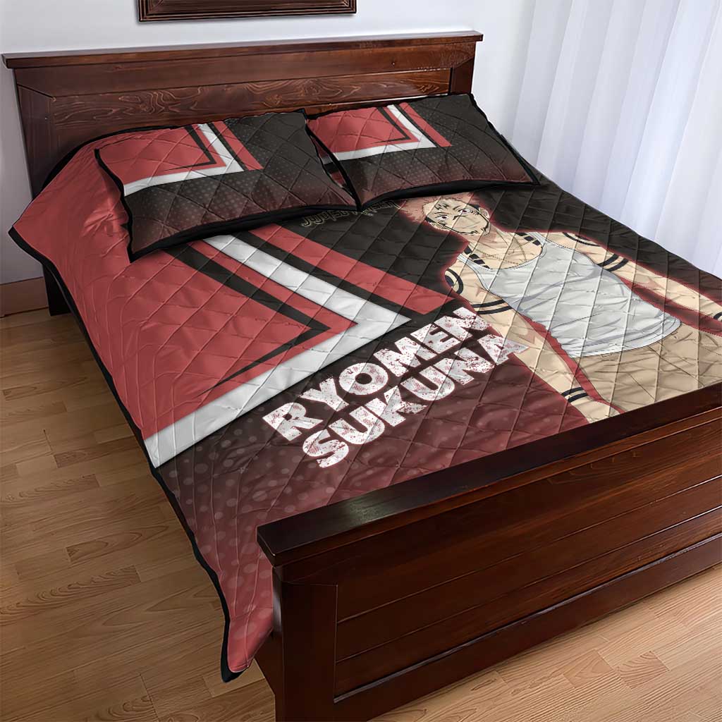 Ryomen Sukuna Quilt Bed Set Grunge Anime Poster Style