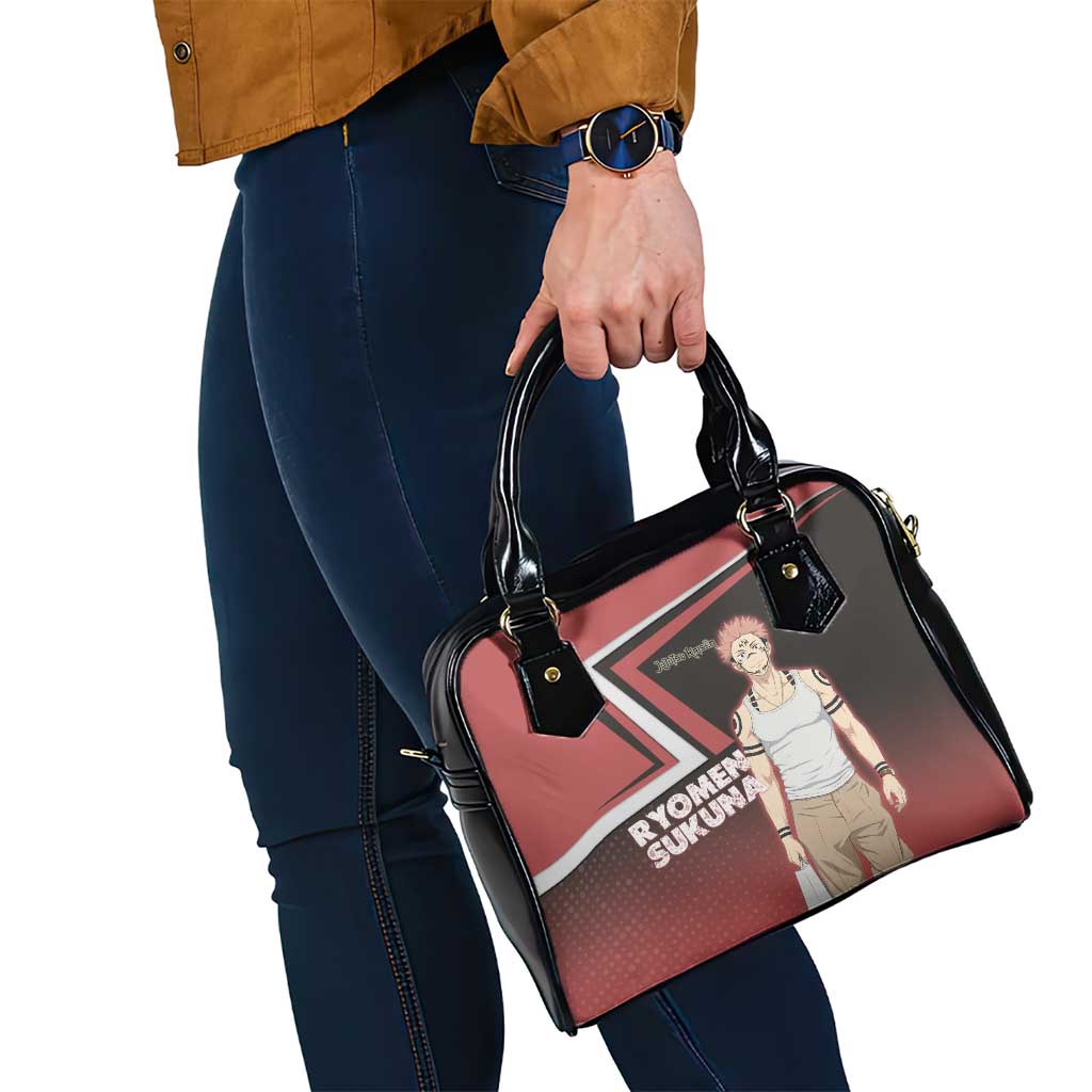 Ryomen Sukuna Shoulder Handbag Grunge Anime Poster Style