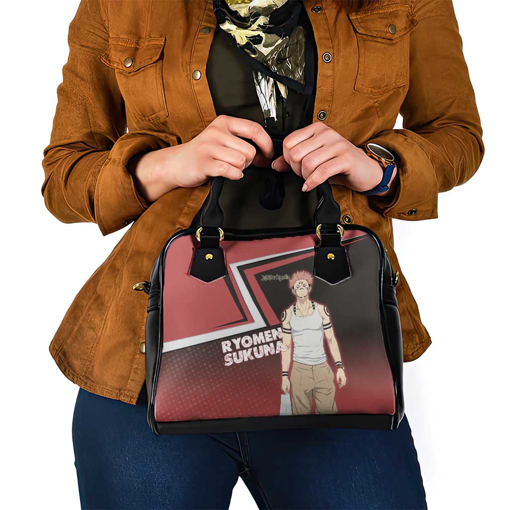 Ryomen Sukuna Shoulder Handbag Grunge Anime Poster Style
