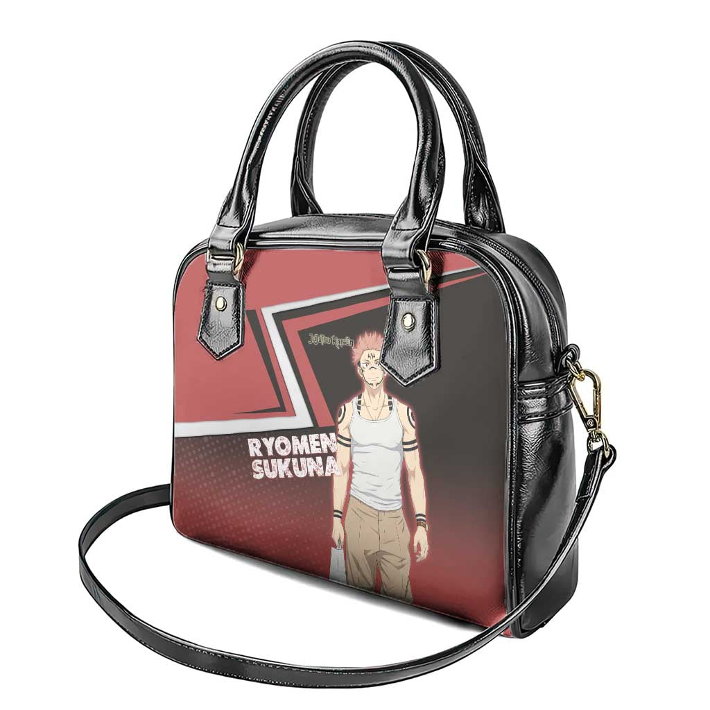 Ryomen Sukuna Shoulder Handbag Grunge Anime Poster Style