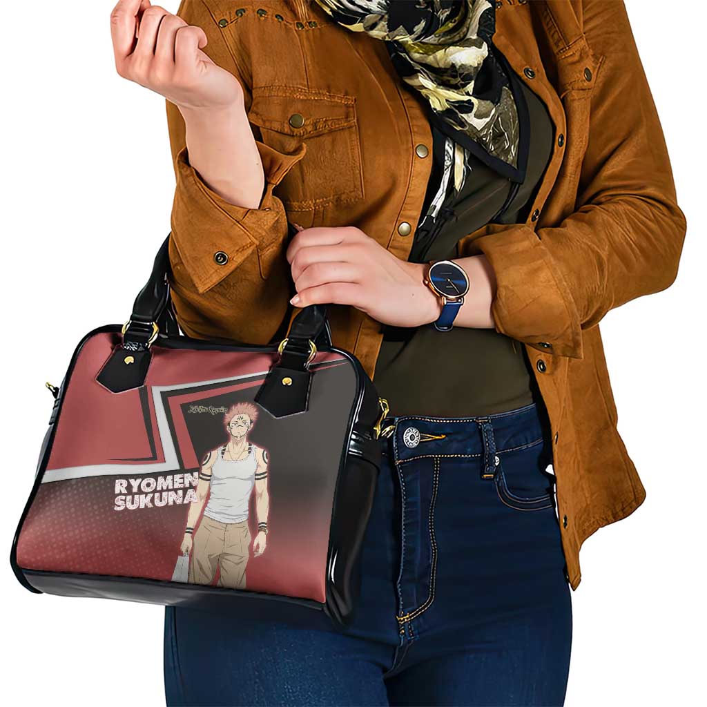 Ryomen Sukuna Shoulder Handbag Grunge Anime Poster Style