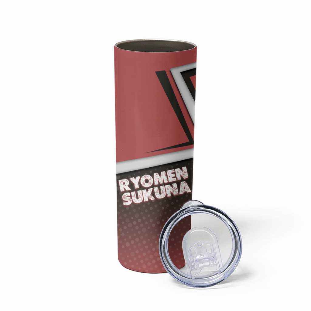 Ryomen Sukuna Skinny Tumbler Grunge Anime Poster Style