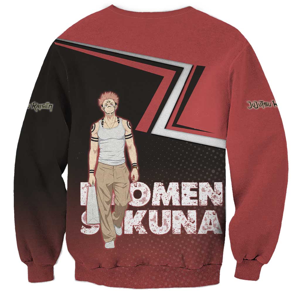 Ryomen Sukuna Sweatshirt Grunge Anime Poster Style