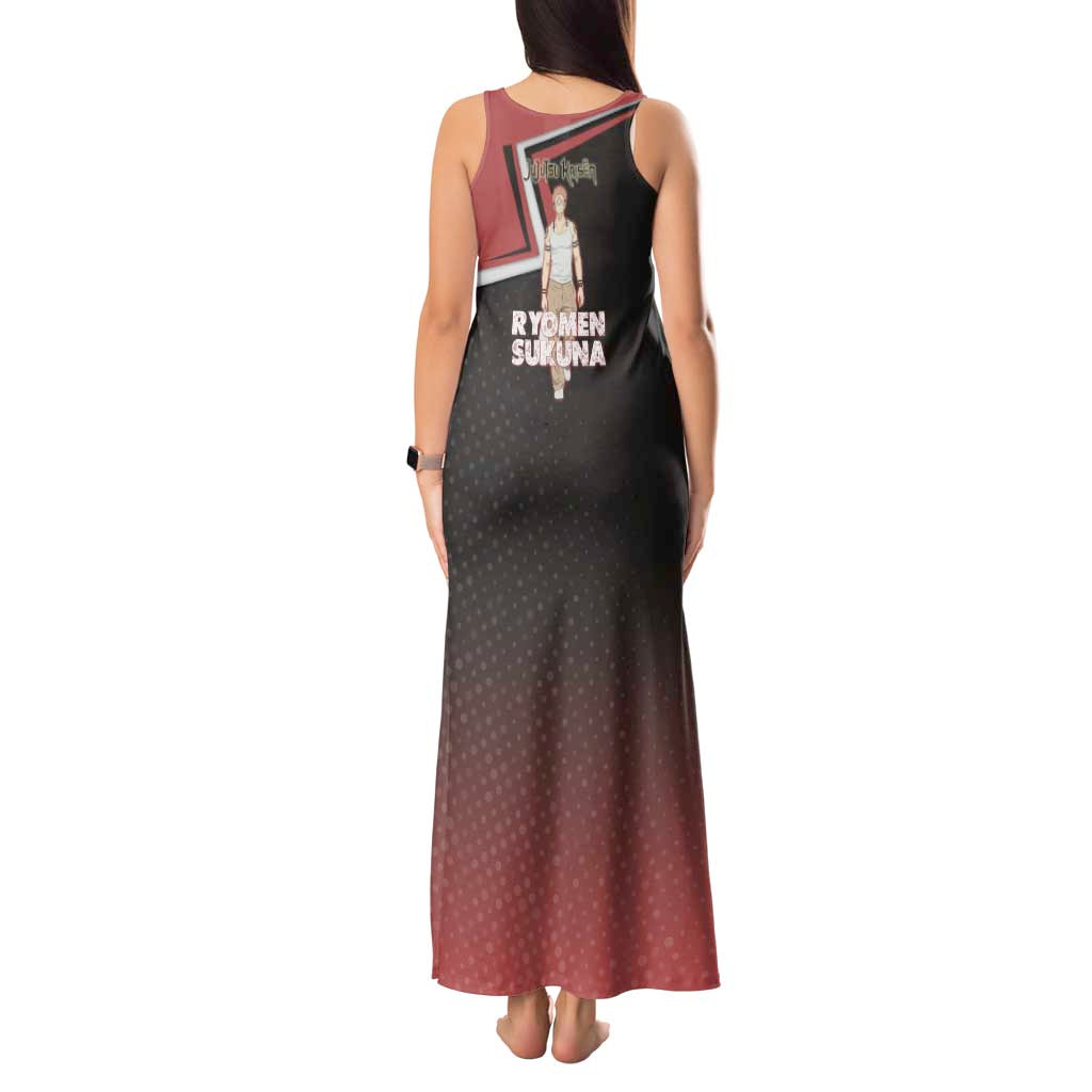 Ryomen Sukuna Tank Maxi Dress Grunge Anime Poster Style