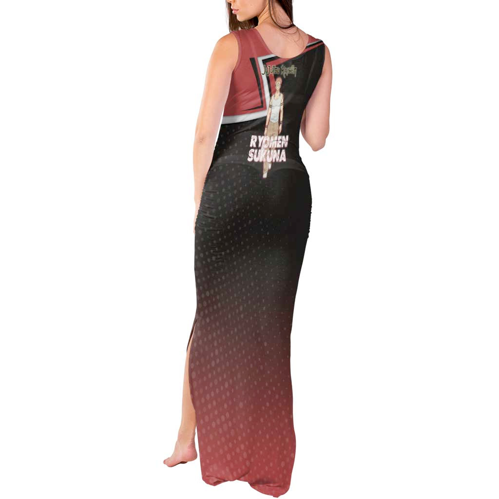 Ryomen Sukuna Tank Maxi Dress Grunge Anime Poster Style