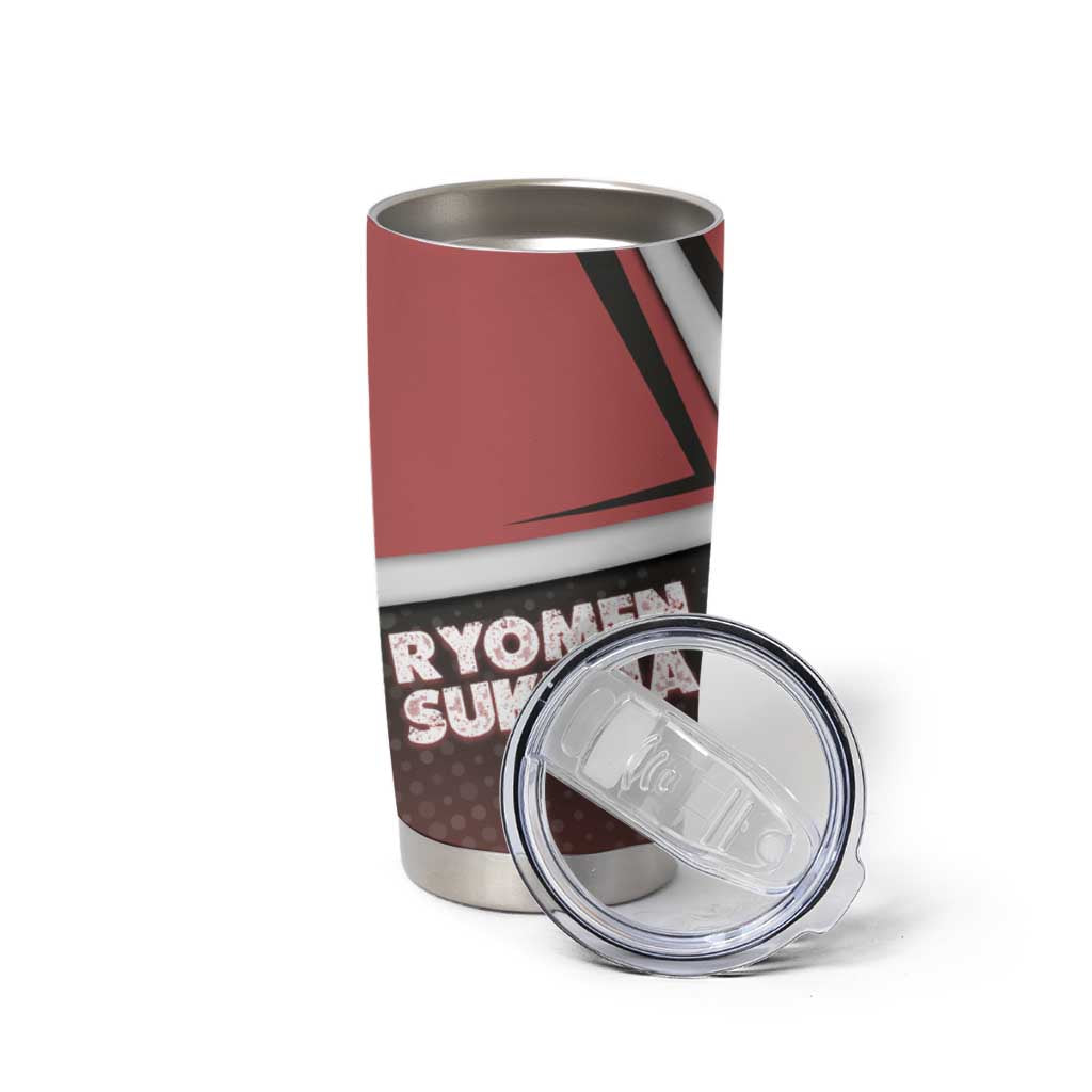 Ryomen Sukuna Tumbler Cup Grunge Anime Poster Style