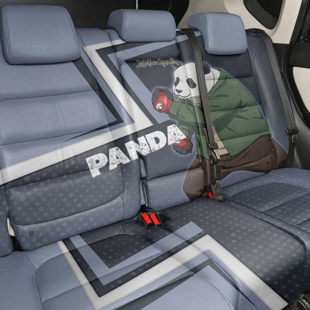 Panda Back Car Seat Cover Urban Anime Combat Style