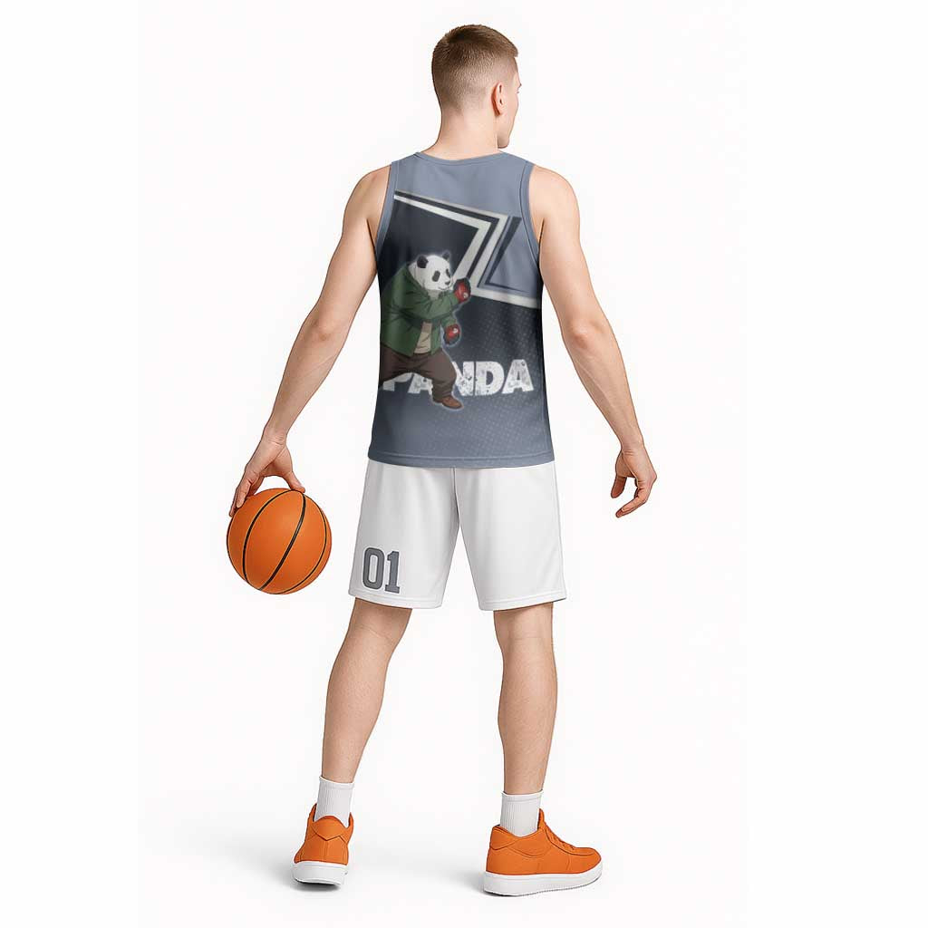 Panda Basketball Jersey Urban Anime Combat Style