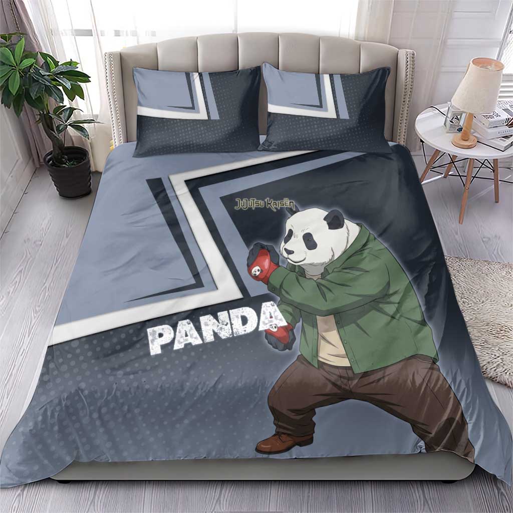 Panda Bedding Set Urban Anime Combat Style