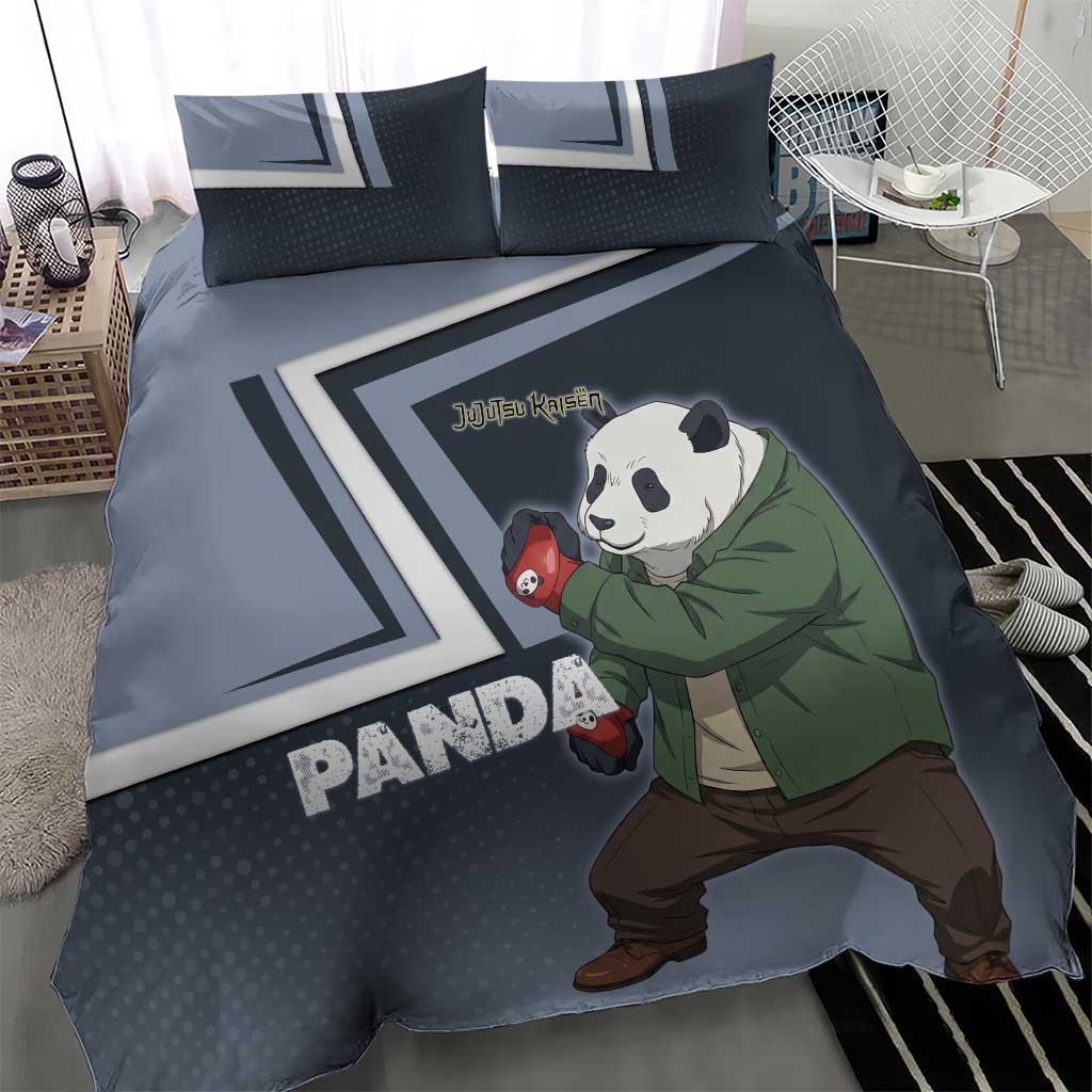 Panda Bedding Set Urban Anime Combat Style