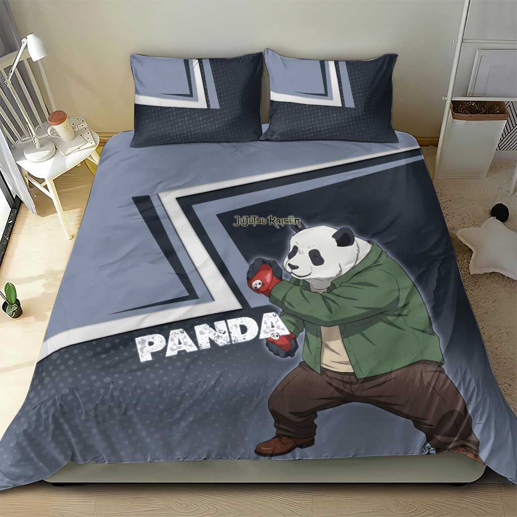 Panda Bedding Set Urban Anime Combat Style