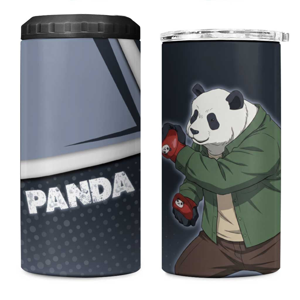 Panda 4 in 1 Can Cooler Tumbler Urban Anime Combat Style