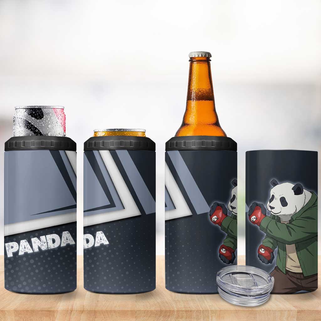 Panda 4 in 1 Can Cooler Tumbler Urban Anime Combat Style
