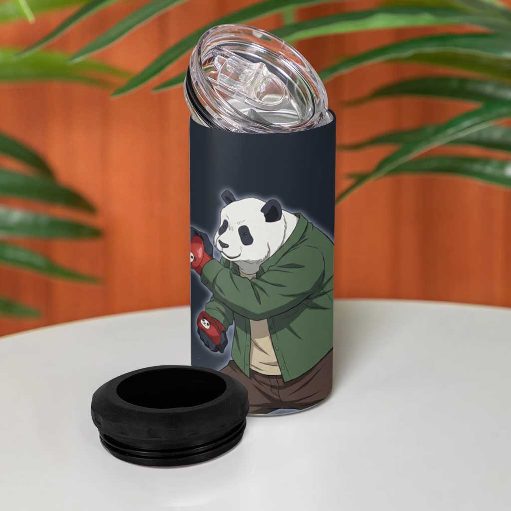 Panda 4 in 1 Can Cooler Tumbler Urban Anime Combat Style
