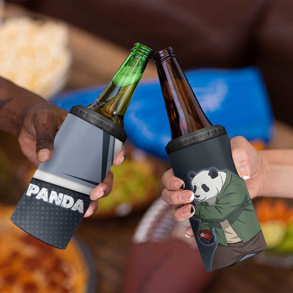 Panda 4 in 1 Can Cooler Tumbler Urban Anime Combat Style